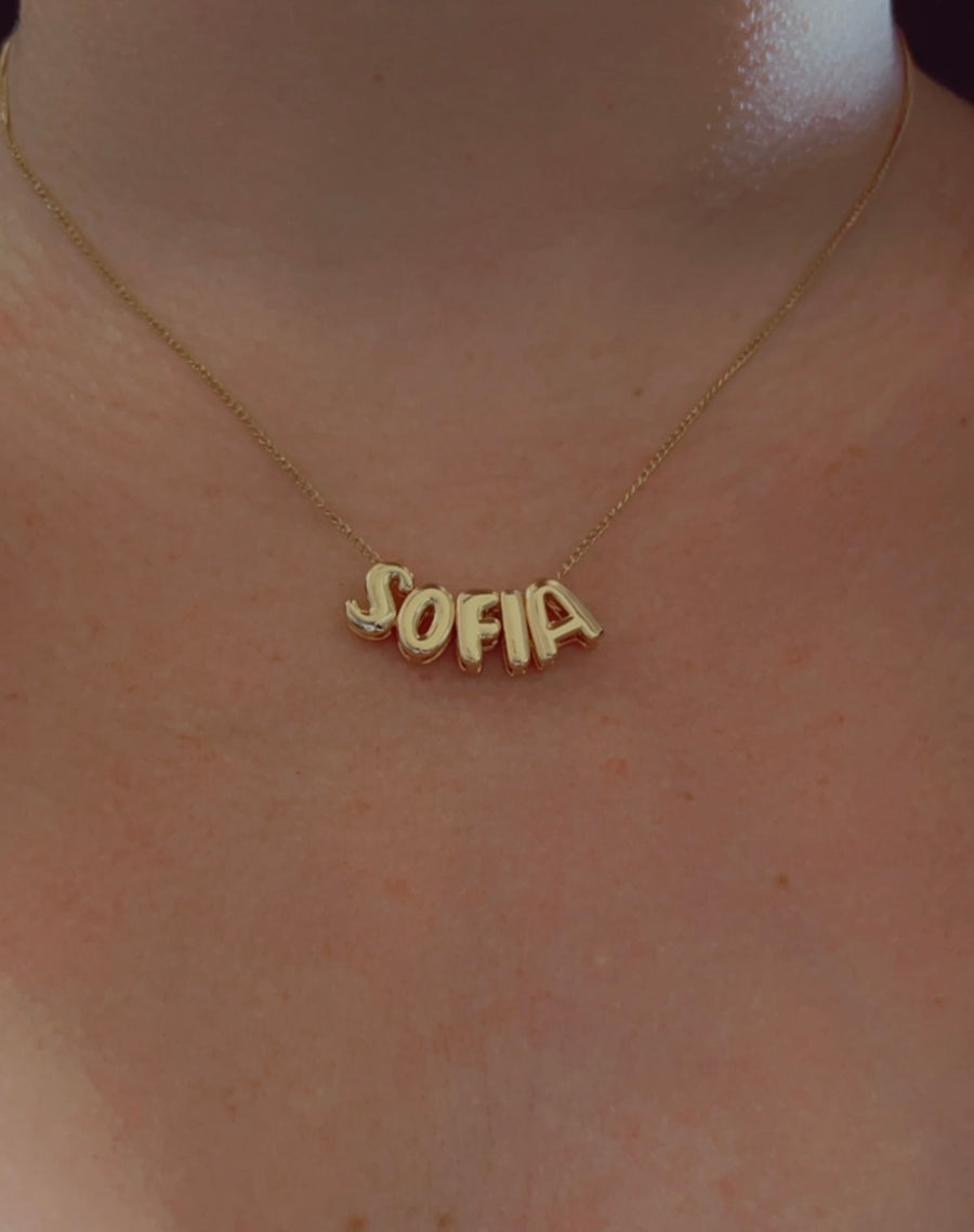 Bubble Custom Name Necklaces