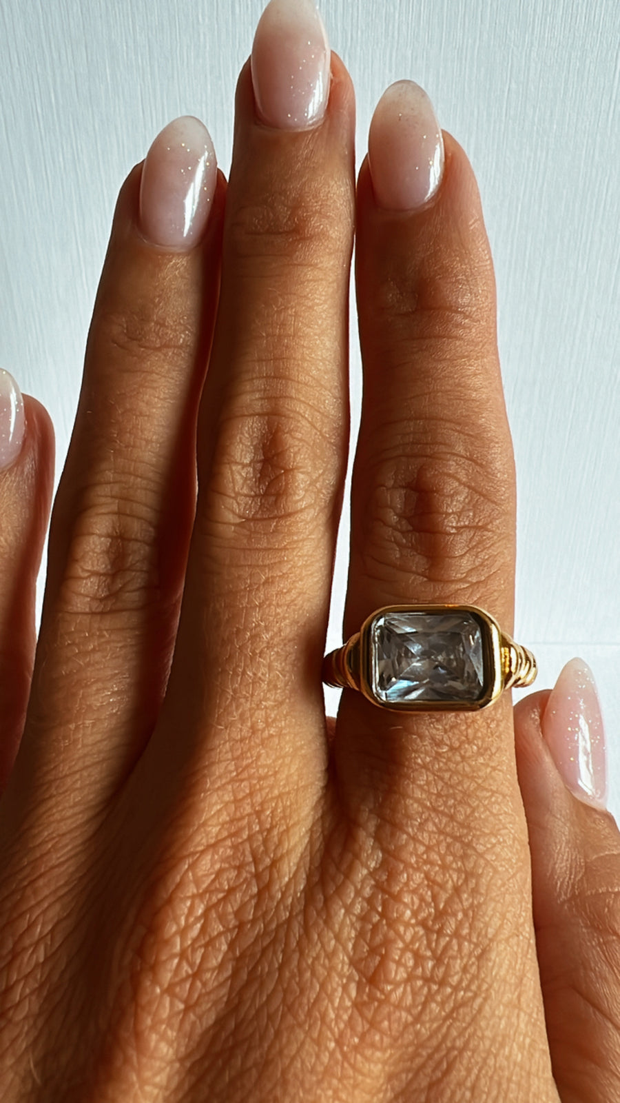 French Gemstone Ring