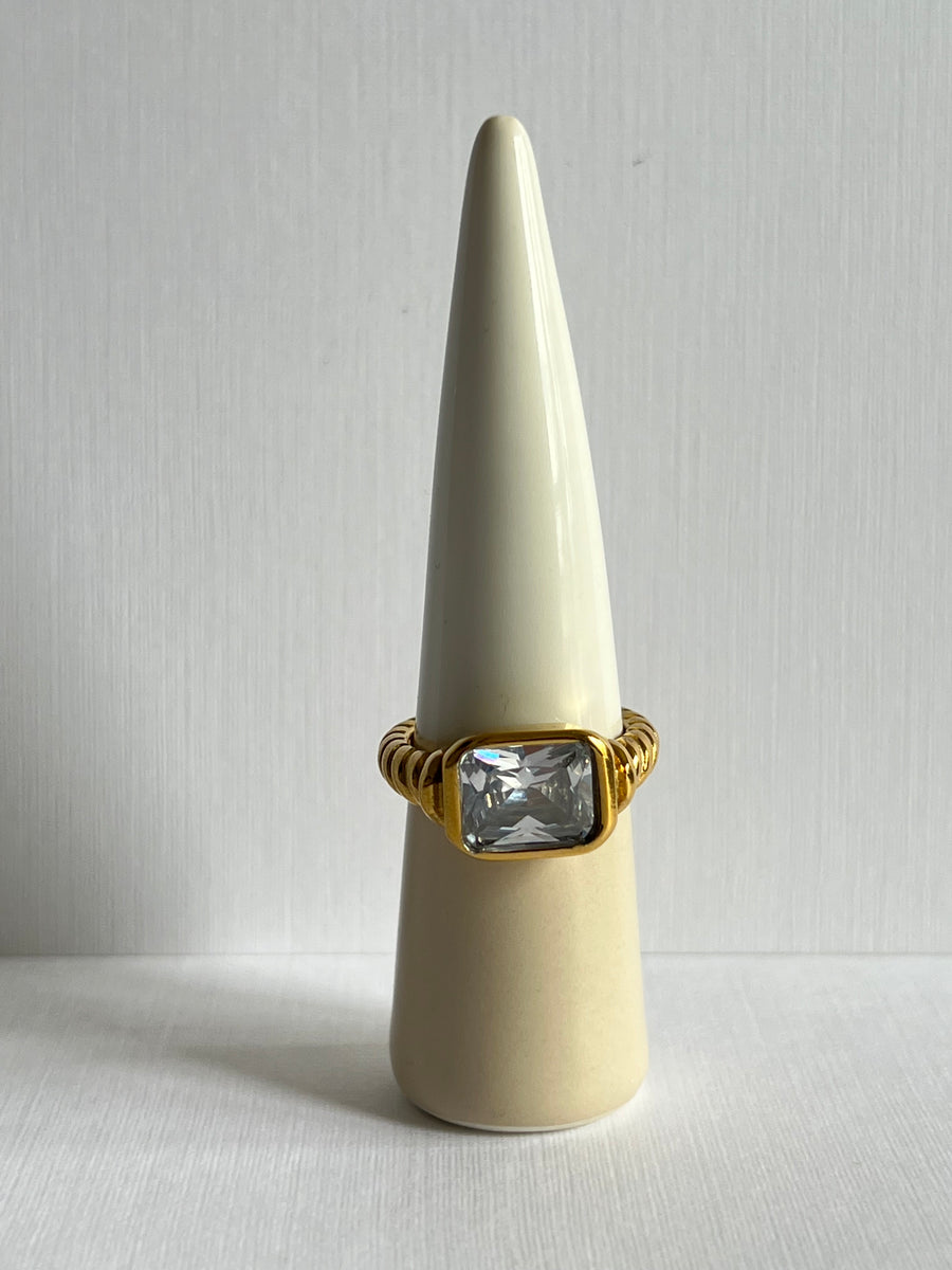French Gemstone Ring